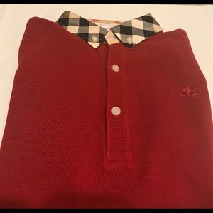William cotton Polo
Burberry Red New Without Tags